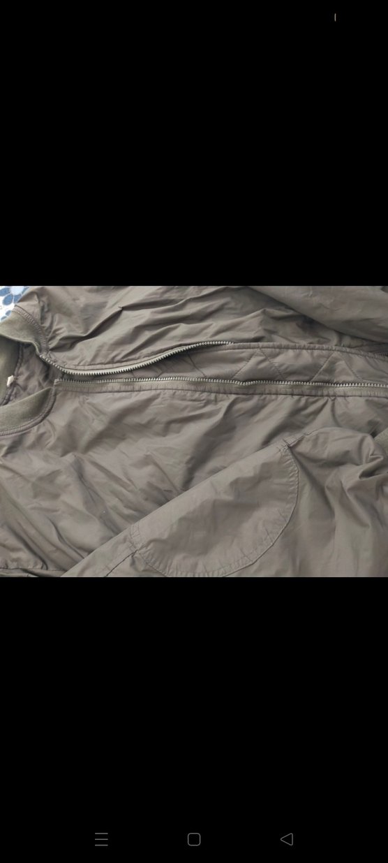 Haki Kadın Midi Boy Fermuarlı Ceket - Görsel 3