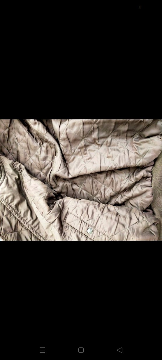 Haki Kadın Midi Boy Fermuarlı Ceket - Görsel 4