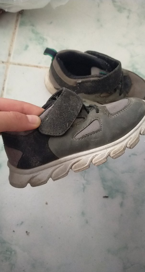 Gri Erkek Çocuk Cırt Cırtlı Spor Ayakkabı - Görsel 2