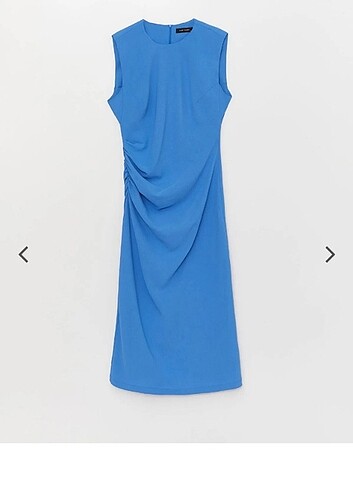 LCW mavi elbise  - Görsel 3