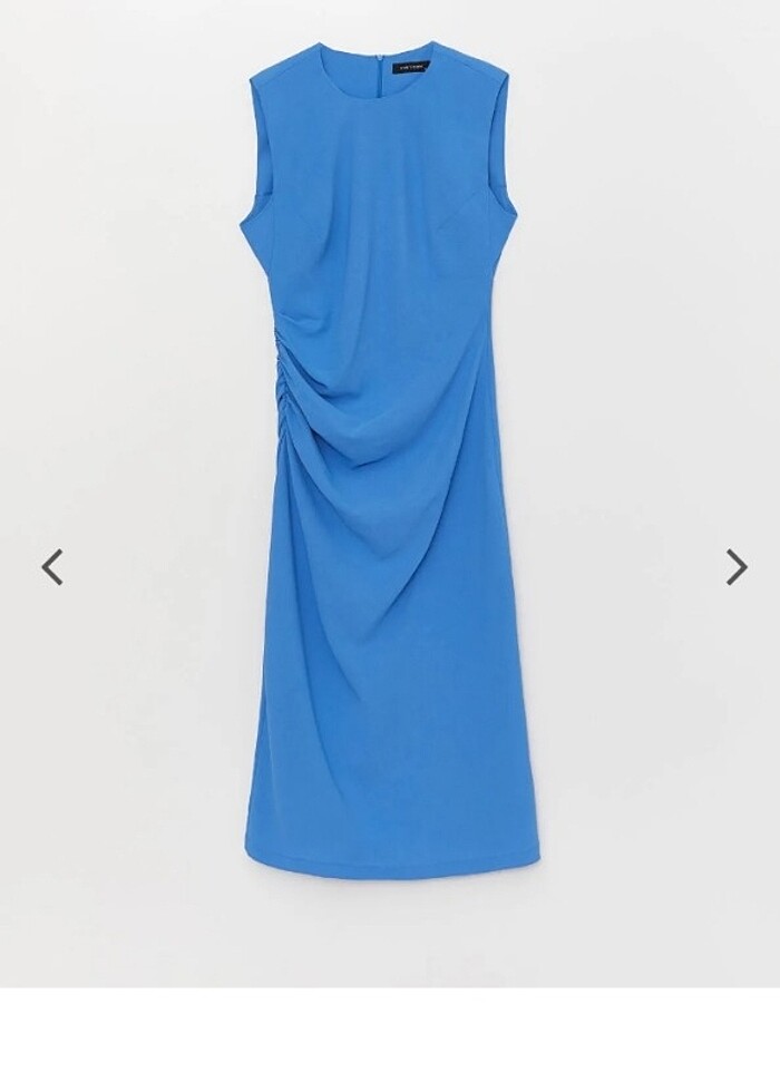LCW mavi elbise  - Görsel 3