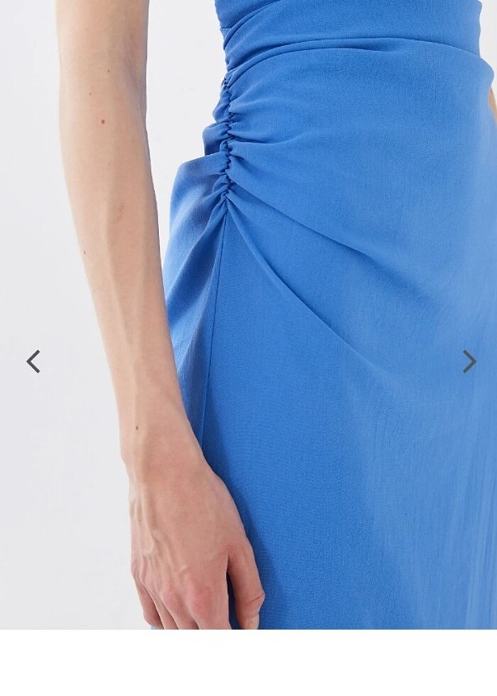 LCW mavi elbise  - Görsel 4