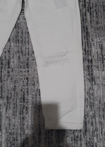 34 Beden Renkli Rahat Kesim Midi Kot Pantolon