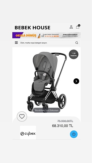 Cybex Bebek Arabası ve Ana Kucağı