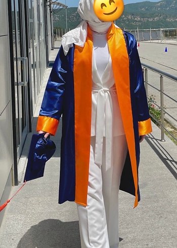 Beyaz Kemerli Ceketli Takım - Görsel 4