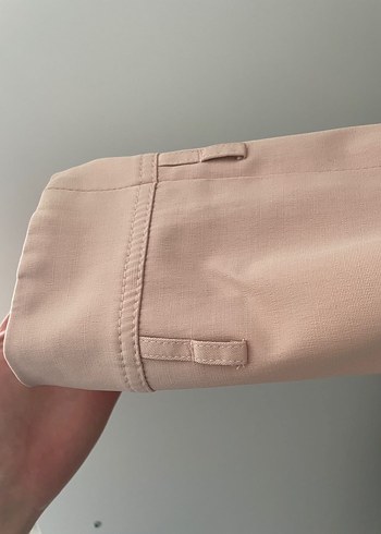 Bej Midi Trençkot Düğmeli - Görsel 6