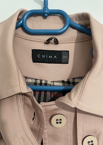 Bej Midi Trençkot Düğmeli - Görsel 5