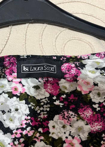 Bohem Mor Mini çiçekli elbise - Görsel 7