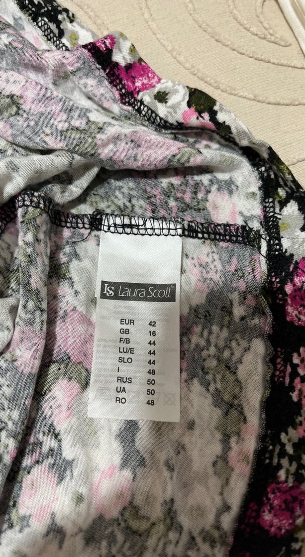 Bohem Mor Mini çiçekli elbise - Görsel 5