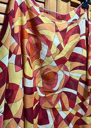 Renkli Bohem Uzun Pareo - Görsel 2