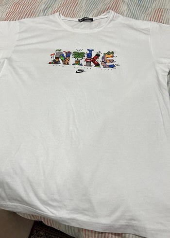 Nike Baskılı Beyaz Erkek Tişört - Görsel 5