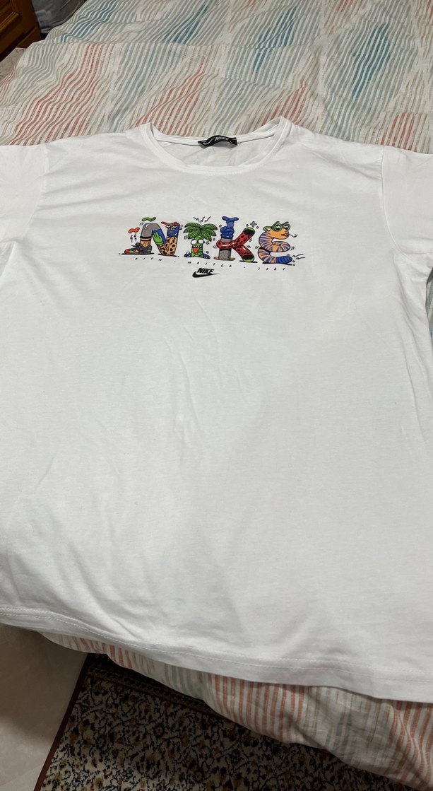 Nike Baskılı Beyaz Erkek Tişört - Görsel 5