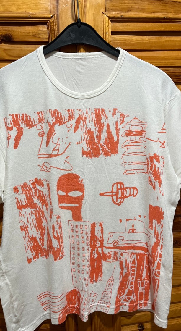 Beyaz viskon tshirt - Görsel 2