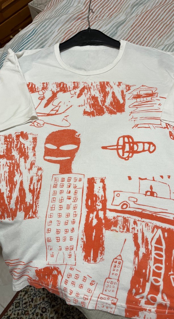 Beyaz viskon tshirt - Görsel 5