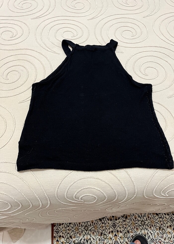 Askılı kadın crop bluz - Görsel 3