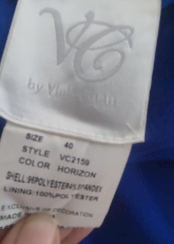 L-40 beden Oleg cassini saks elbise - Görsel 7