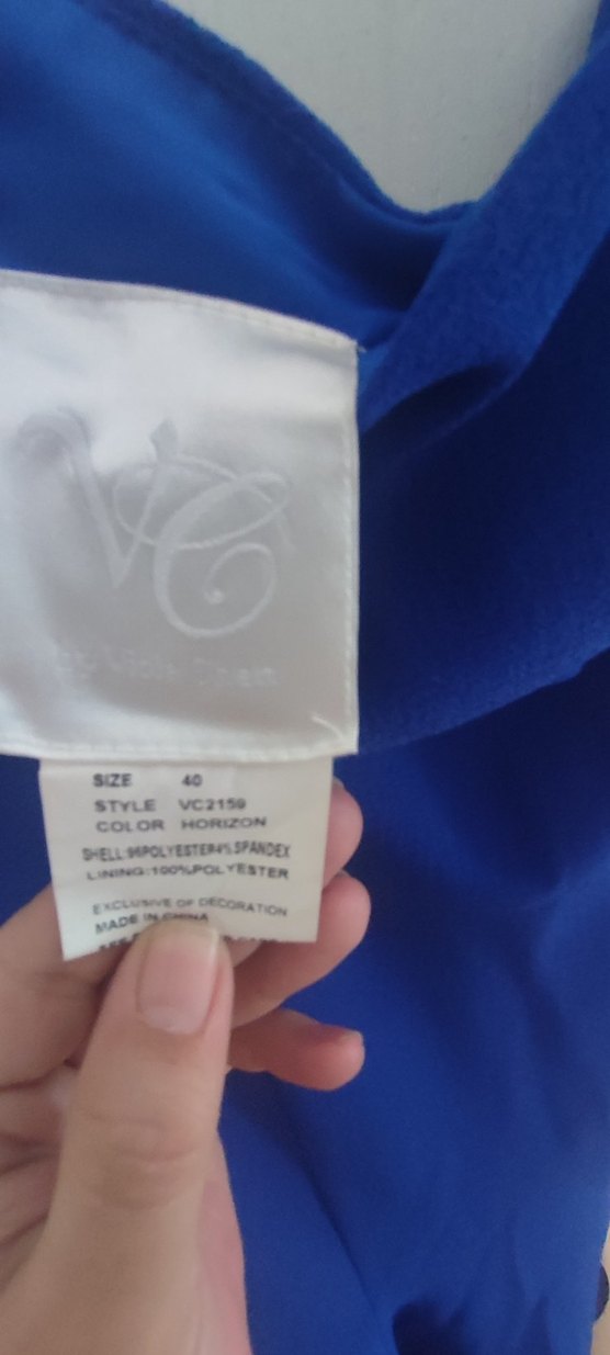 L-40 beden Oleg cassini saks elbise - Görsel 5