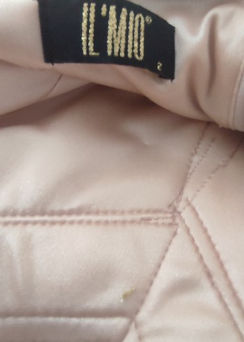 İlmio marka 38 beden Pudra Drapeli İşlemeli Uzun Abiye Elbise - Görsel 5