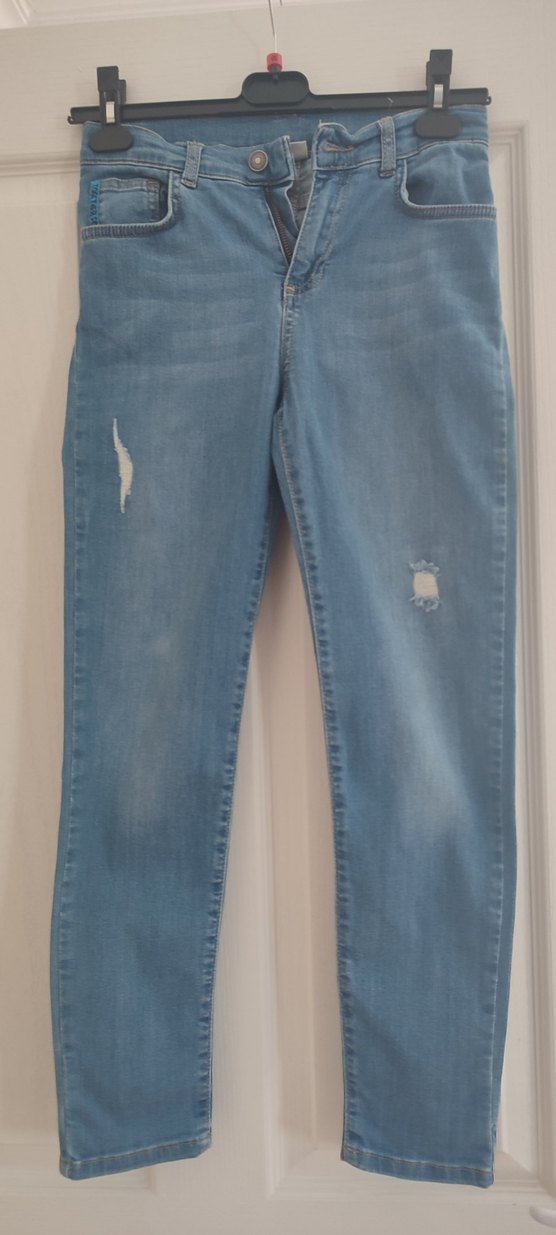 LCW 10-11 yaş Pastel Mavi Erkek Çocuk Kot Denim Pantolon - Görsel 4