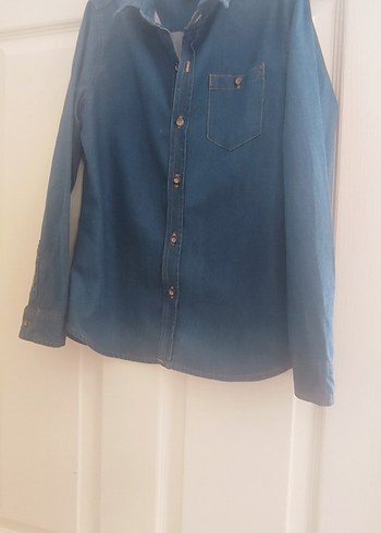Zara kids 9-10 yaş ince kot gömlek - Görsel 3