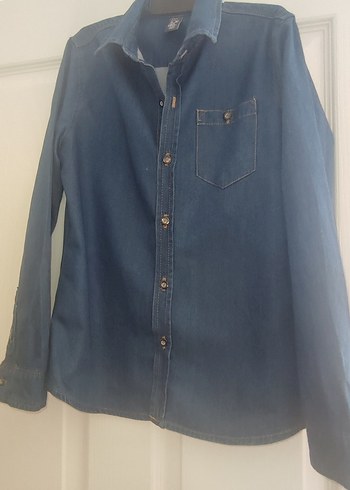 Zara kids 9-10 yaş ince kot gömlek - Görsel 2