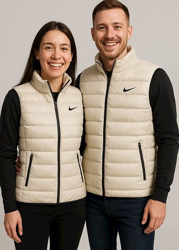 Nike Bej Şişme Yelek - Görsel 3