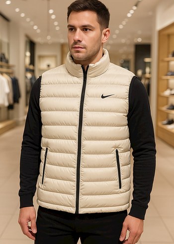 Nike Bej Şişme Yelek - Görsel 2