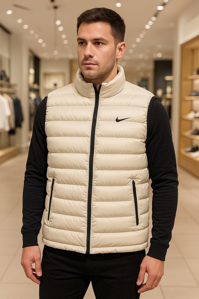 Nike Bej Şişme Yelek - Görsel 2