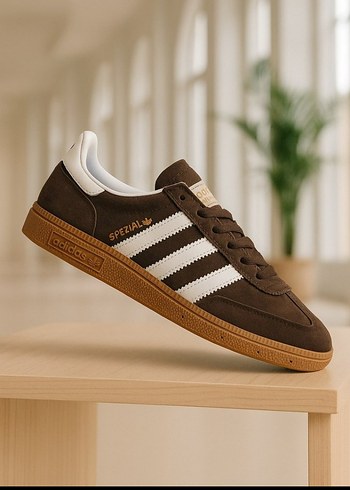 Kadın Kahverengi Süet Adidas Spor Ayakkabı