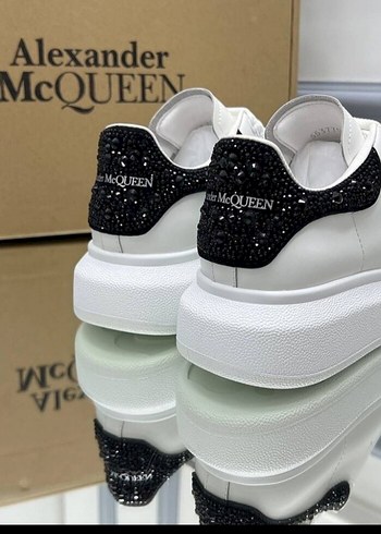 Alexander McQueen Beyaz Platform Spor Ayakkabı
