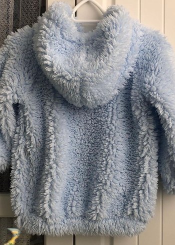 Mavi Erkek Çocuk Peluş Kaban - Görsel 3