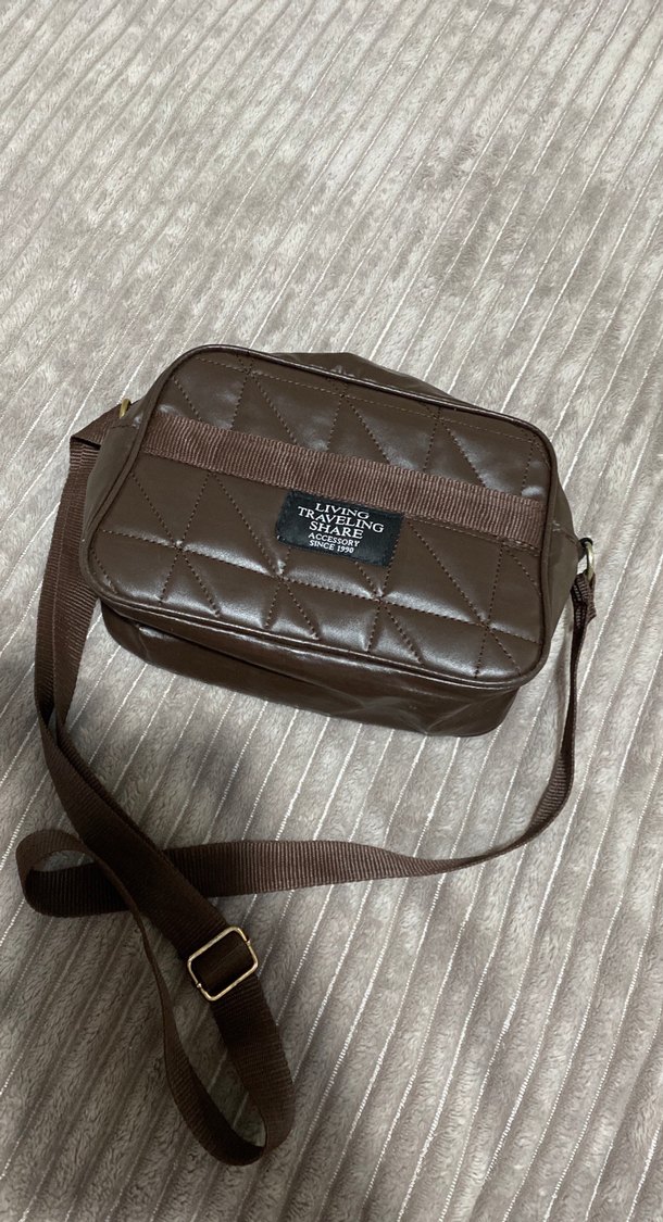 Kahverengi Deri Kemerli Kadın Çanta - Görsel 2