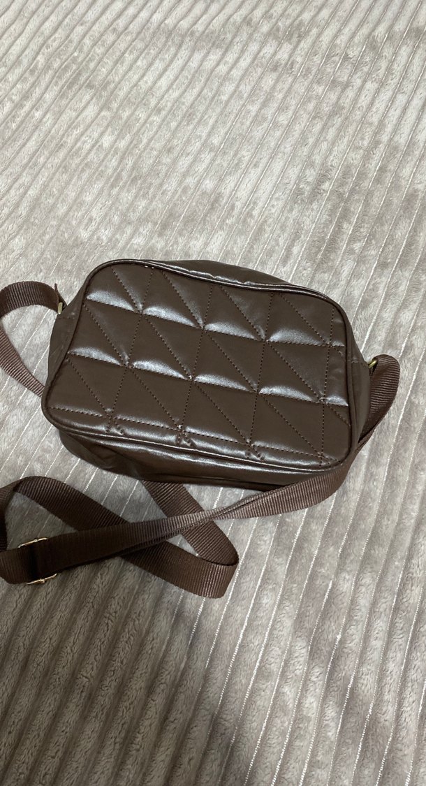 Kahverengi Deri Kemerli Kadın Çanta - Görsel 3