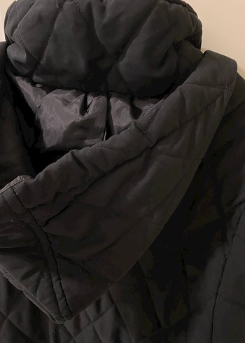 Siyah Kapitone Fermuarlı mont - Görsel 4