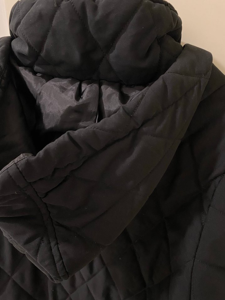 Siyah Kapitone Fermuarlı mont - Görsel 4