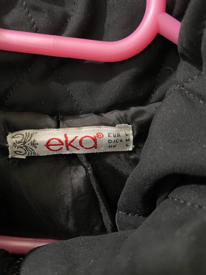 Siyah Kapitone Fermuarlı mont - Görsel 3