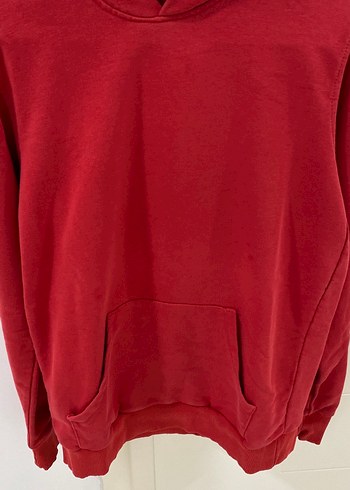 Kırmızı Kadın Kapüşonlu Sweatshirt - Görsel 3