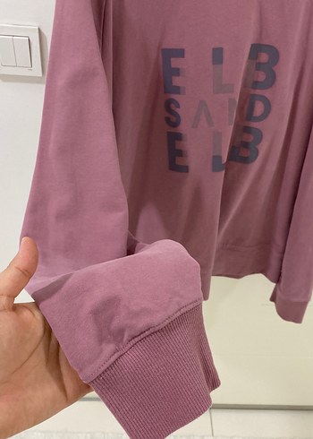 Kadın Mor Uzun Kollu Sweatshirt - Görsel 2