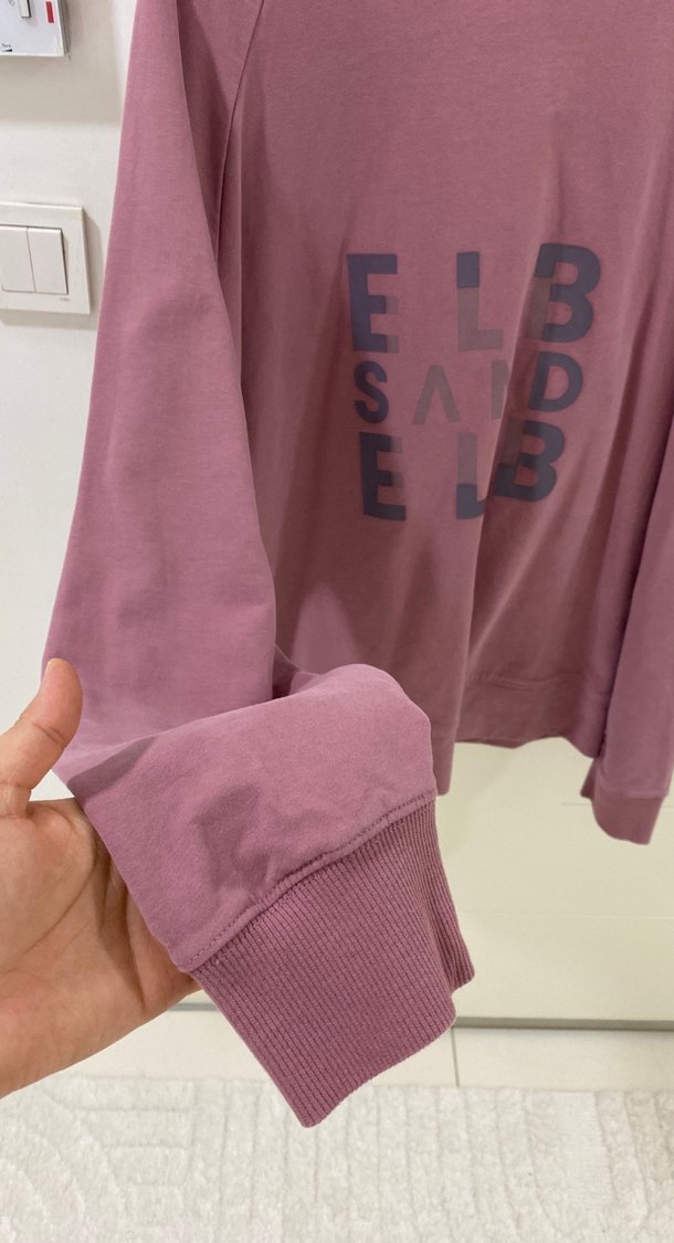 Kadın Mor Uzun Kollu Sweatshirt - Görsel 2