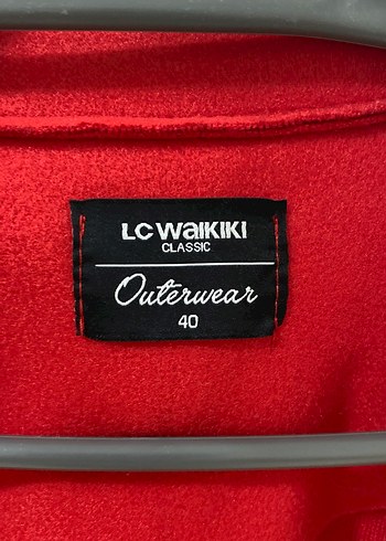 Kırmızı Midi Kadın Kaban - Görsel 4