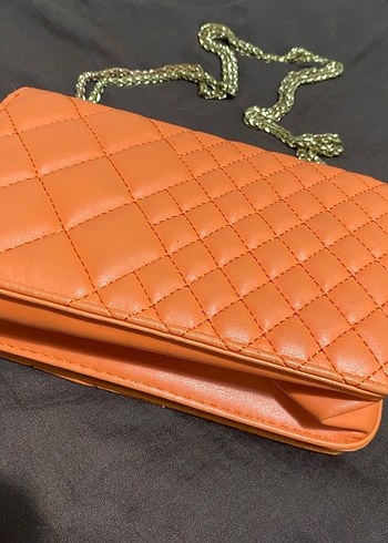 Zara Zincir Detaylı Kahverengi Deri Çanta - Görsel 2