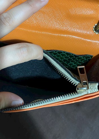 Zara Zincir Detaylı Kahverengi Deri Çanta - Görsel 5