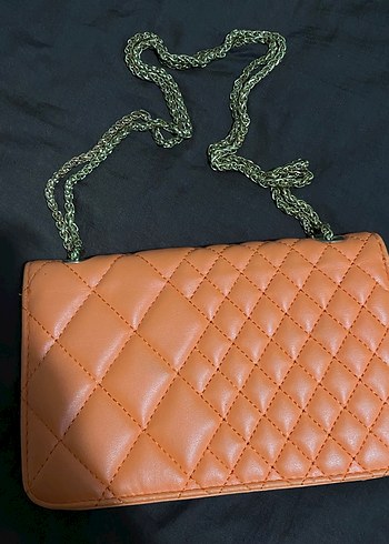 Zara Zincir Detaylı Kahverengi Deri Çanta - Görsel 3