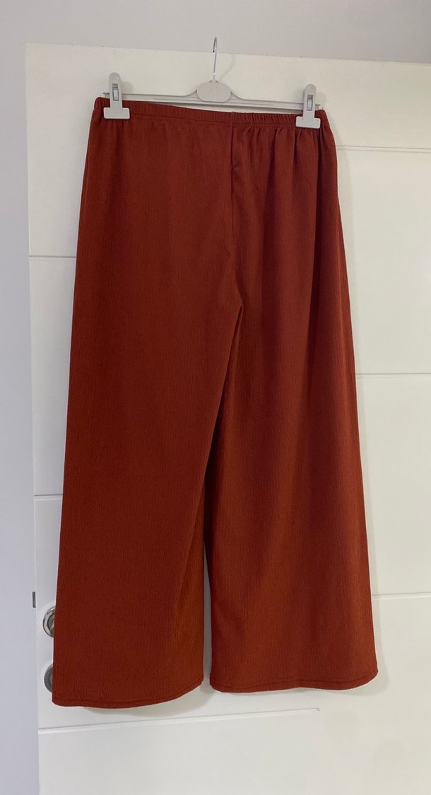 Kadın Kahverengi Salaş Uzun Pantolon - Görsel 2