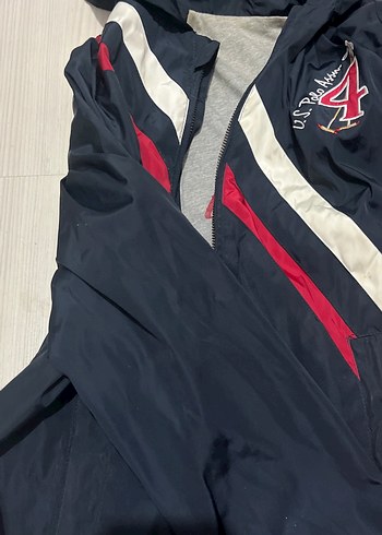 U.S Polo Assn. Kadın Lacivert Fermuarlı Yağmurluk