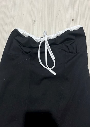 Diğer Siyah Straplez Midi Elbise