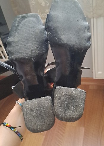 37 Beden siyah Renk Siyah Kadın Topuklu Sandalet
