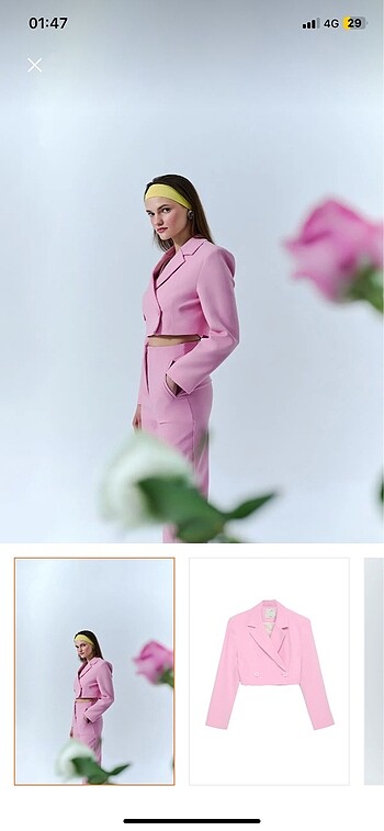 Crop blazer