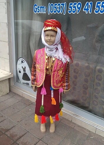 Silifke yöresi kız çocuk kostümü 