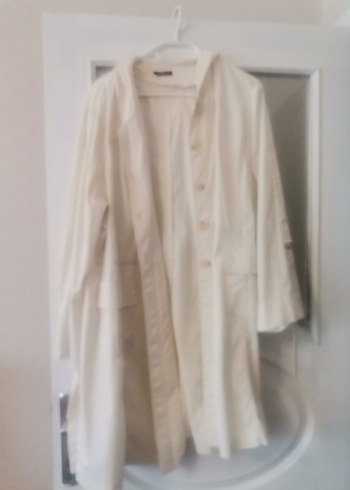 Düğmeli Beyaz Ceket...... - Görsel 2